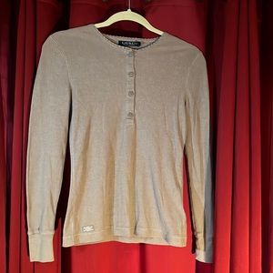 Ralph Lauren brown long sleeve shirt